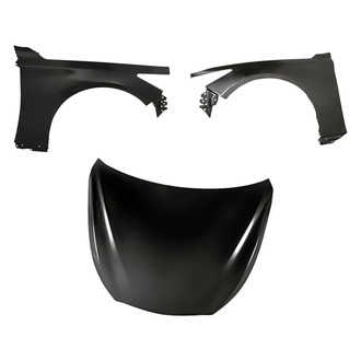 Replacement - 3-Piece (Hood Panel, Front Driver and Passenger Side Fender) (Standard Line)