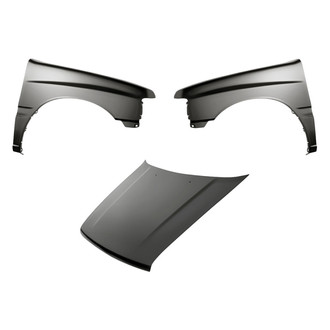 Replacement - 3-Piece (Hood Panel, Front Driver and Passenger Side Fender) (Standard Line)