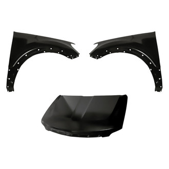 Replacement - 3-Piece (Hood Panel, Front Driver and Passenger Side Fender) (CAPA Certified)