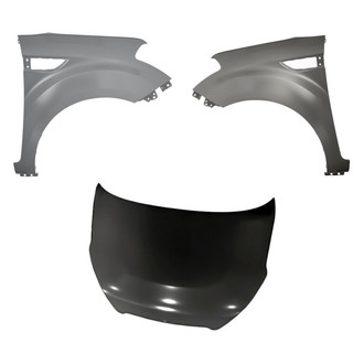 Replacement - 3-Piece (Hood Panel, Front Driver and Passenger Side Fender) (Standard Line)