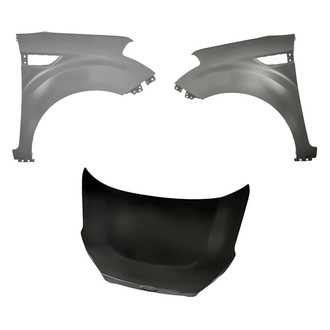 Replacement BNDL-204509 - 3-Piece (Hood Panel, Front Driver and Passenger Side Fender) (Standard Line)