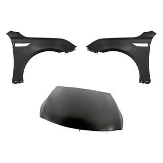 Replacement - 3-Piece (Hood Panel, Front Driver and Passenger Side Fender)