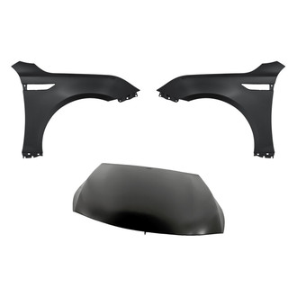 Replacement - 3-Piece (Hood Panel, Front Driver and Passenger Side Fender) (Standard Line)