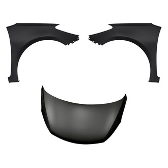 Replacement - 3-Piece (Hood Panel, Front Driver and Passenger Side Fender)