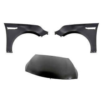 Replacement - 3-Piece (Hood Panel, Front Driver and Passenger Side Fender) (Standard Line)
