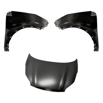 Replacement - 3-Piece (Hood Panel, Front Driver and Passenger Side Fender) (CAPA Certified)
