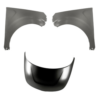 Replacement - 3-Piece (Hood Panel, Front Driver and Passenger Side Fender) (CAPA Certified)
