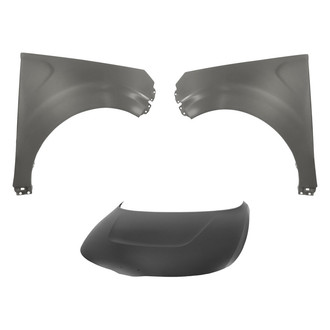 Replacement - 3-Piece (Hood Panel, Front Driver and Passenger Side Fender) (CAPA Certified)