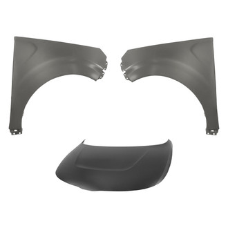 Replacement - 3-Piece (Hood Panel, Front Driver and Passenger Side Fender) (CAPA Certified)