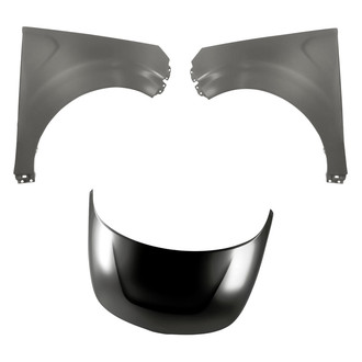 Replacement - 3-Piece (Hood Panel, Front Driver and Passenger Side Fender) (Standard Line)