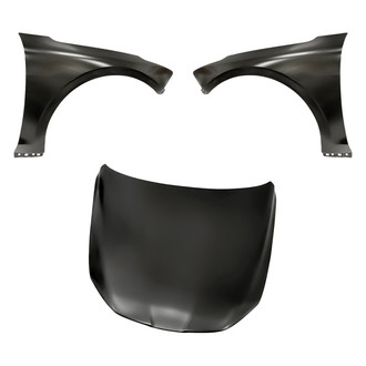 Replacement - 3-Piece (Hood Panel, Front Driver and Passenger Side Fender)