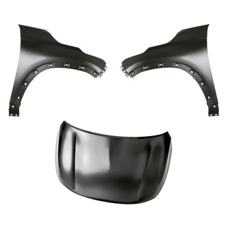 Replacement - 3-Piece (Hood Panel, Front Driver and Passenger Side Fender) (CAPA Certified)