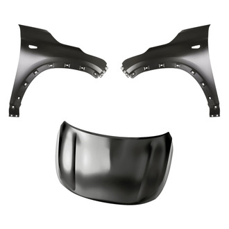 Replacement - 3-Piece (Hood Panel, Front Driver and Passenger Side Fender) (Standard Line)
