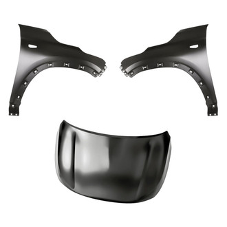 Replacement - 3-Piece (Hood Panel, Front Driver and Passenger Side Fender) (CAPA Certified)