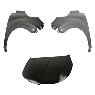 Replacement - 3-Piece (Hood Panel, Front Driver and Passenger Side Fender)