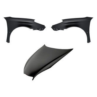 Replacement - 3-Piece (Hood Panel, Front Driver and Passenger Side Fender) (CAPA Certified)