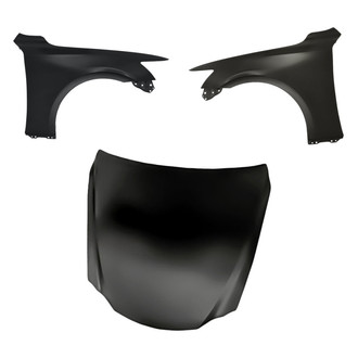 Replacement - 3-Piece (Hood Panel, Front Driver and Passenger Side Fender)