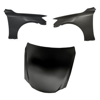 Replacement - 3-Piece (Hood Panel, Front Driver and Passenger Side Fender) (Standard Line)