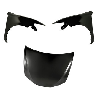 Replacement - 3-Piece (Hood Panel, Front Driver and Passenger Side Fender)