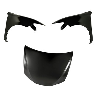 Replacement - 3-Piece (Hood Panel, Front Driver and Passenger Side Fender) (Standard Line)