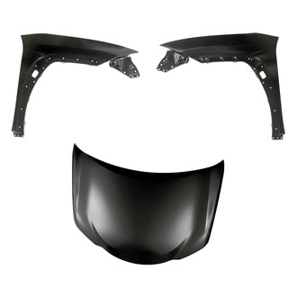 Replacement - 3-Piece (Hood Panel, Front Driver and Passenger Side Fender)