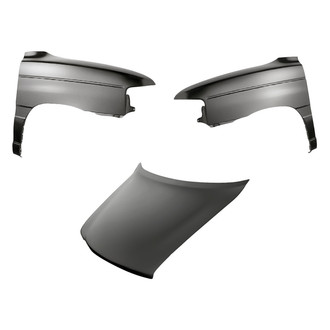 Replacement - 3-Piece (Hood Panel, Front Driver and Passenger Side Fender) (Standard Line)