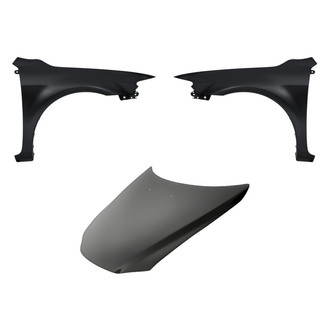 Replacement - 3-Piece (Hood Panel, Front Driver and Passenger Side Fender)