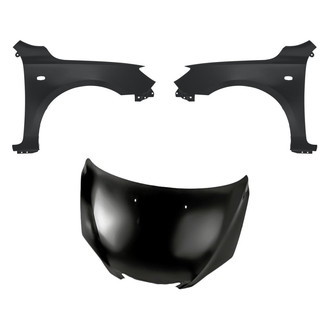 Replacement - 3-Piece (Hood Panel, Front Driver and Passenger Side Fender) (Standard Line)