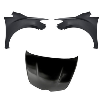 Replacement - 3-Piece (Hood Panel, Front Driver and Passenger Side Fender) (CAPA Certified)