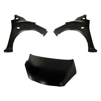 Replacement - 3-Piece (Hood Panel, Front Driver and Passenger Side Fender)