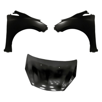 Replacement BNDL-204698 - 3-Piece (Hood Panel, Front Driver and Passenger Side Fender) (CAPA Certified)