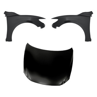 Replacement - 3-Piece (Hood Panel, Front Driver and Passenger Side Fender) (CAPA Certified)