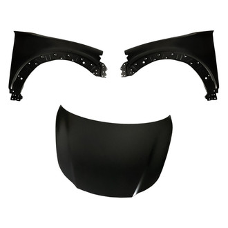 Replacement - 3-Piece (Hood Panel, Front Driver and Passenger Side Fender)