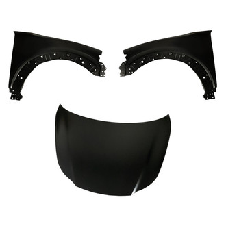 Replacement - 3-Piece (Hood Panel, Front Driver and Passenger Side Fender) (Standard Line)