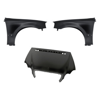 Replacement - 3-Piece (Hood Panel, Front Driver and Passenger Side Fender) (Standard Line)