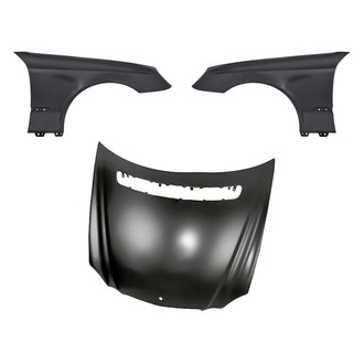 Replacement - 3-Piece (Hood Panel, Front Driver and Passenger Side Fender) (CAPA Certified)