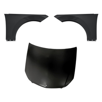 Replacement - 3-Piece (Hood Panel, Front Driver and Passenger Side Fender) (Standard Line)