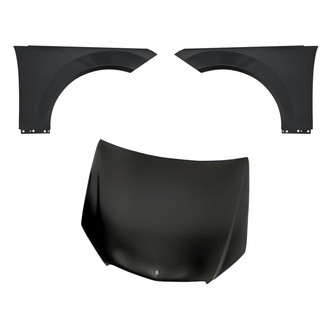 Replacement - 3-Piece (Hood Panel, Front Driver and Passenger Side Fender) (Standard Line)