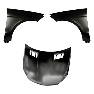 Replacement - 3-Piece (Hood Panel, Front Driver and Passenger Side Fender)