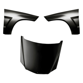 Replacement BNDL-204754 - 3-Piece (Hood Panel, Front Driver and Passenger Side Fender) (CAPA Certified)