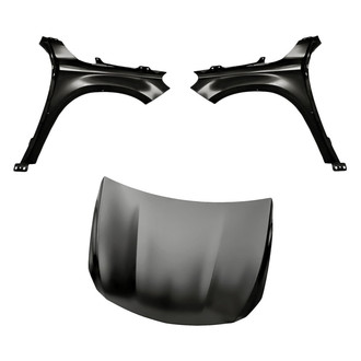 Replacement - 3-Piece (Hood Panel, Front Driver and Passenger Side Fender)