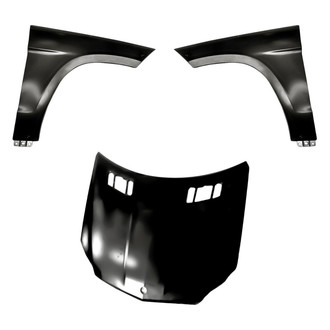 Replacement BNDL-204773 - 3-Piece (Hood Panel, Front Driver and Passenger Side Fender) (CAPA Certified)