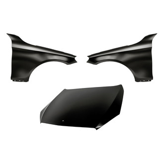 Replacement - 3-Piece (Hood Panel, Front Driver and Passenger Side Fender) (Standard Line)