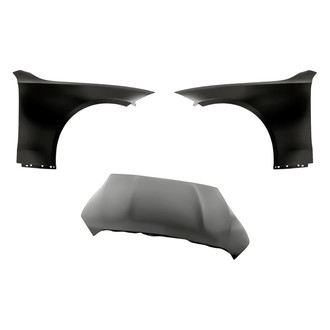 Replacement - 3-Piece (Hood Panel, Front Driver and Passenger Side Fender) (Standard Line)