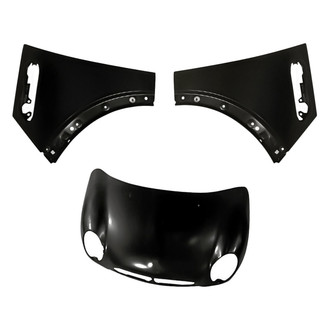 Replacement - 3-Piece (Hood Panel, Front Driver and Passenger Side Fender)