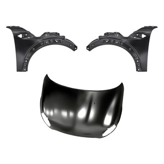 Replacement - 3-Piece (Hood Panel, Front Driver and Passenger Side Fender)