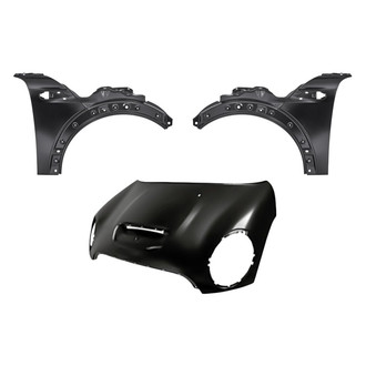 Replacement - 3-Piece (Hood Panel, Front Driver and Passenger Side Fender)