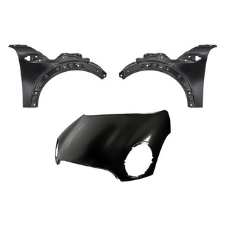 Replacement - 3-Piece (Hood Panel, Front Driver and Passenger Side Fender) (CAPA Certified)