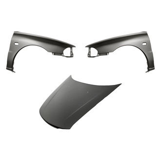 Replacement - 3-Piece (Hood Panel, Front Driver and Passenger Side Fender) (CAPA Certified)