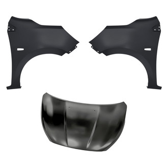 Replacement - 3-Piece (Hood Panel, Front Driver and Passenger Side Fender) (Standard Line)